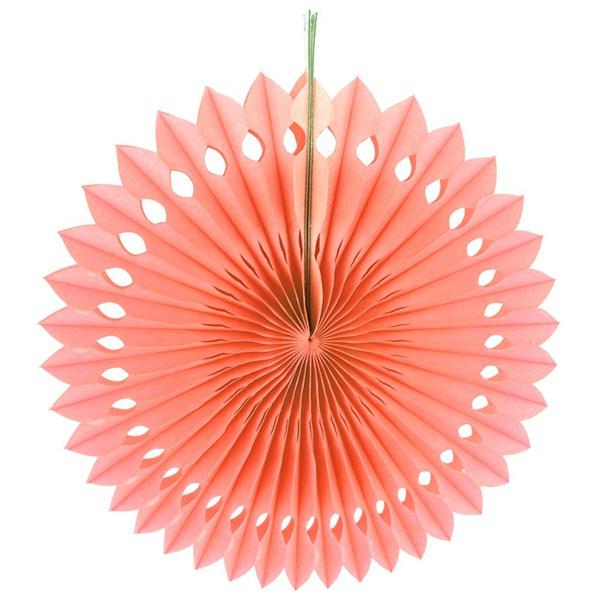 5pcs 25cm Tissue Paper Cut-out Paper Fans Pinwheels Hanging Flower Paper Crafts for Showers