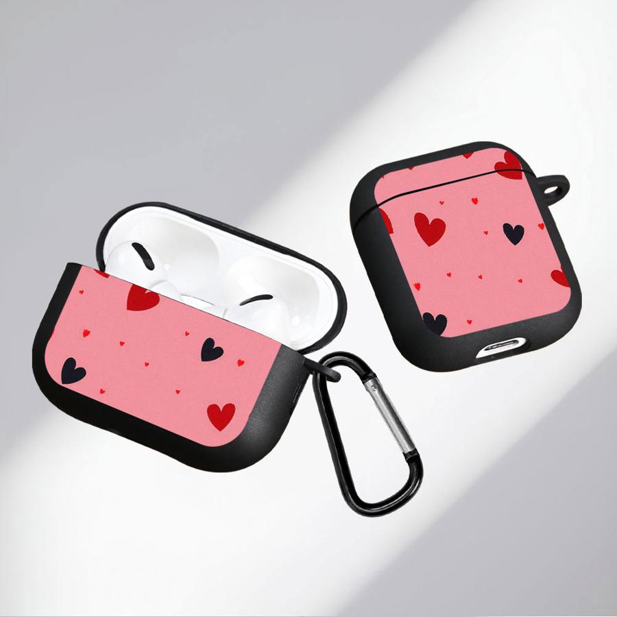 Retro Liebe Rot Schwarz Hülle Für Airpods 2 3 4 Pro2 Pro3 Pro 1 Weiche Kopfhörerhüllen Abdeckung