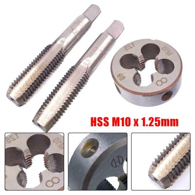 HSS M10X1.25mm Smailėjantis ir kištukinis sriegiklis & M10x1.25mm štampas Metrinis sriegis Dešinysis sriegis-rinkinys