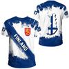 Stampa 3D Finlandia Bandiera Nazionale Emblema Uomo T-Shirt Outdoor Sportwear Casual Oversize Manica Corta Bambino T-shirt Tops Abbigliamento Uomo