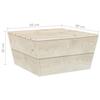 Salon de jardin en palette modulable - Bois - 180 x 180 cm