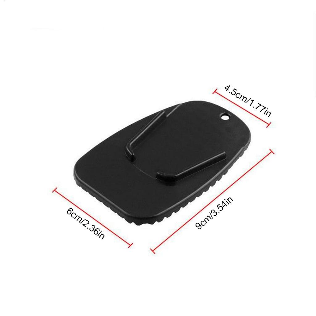 2PCS Motorcycle Kickstand Pad Outdoor Parking Motorbike Side Stand Base Kickstand Foot Holder Pad Support Plate Holder