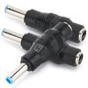 3pcs Power Adapter Connector 5.5x2.1mm Female to 4.5x3.0 Male Charger Plug for HP Laptop