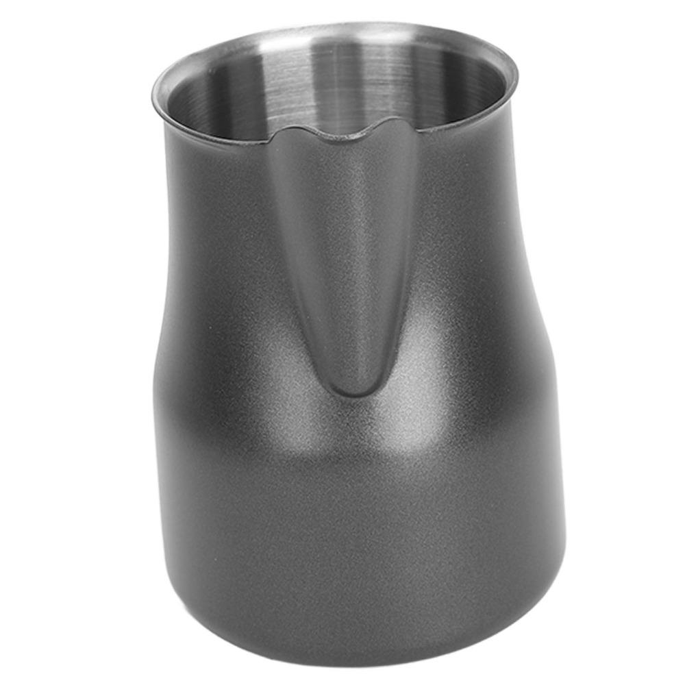 304 Stainless Steel Milk Frothing Pitcher 450ml 350ML Coffee Steaming Pitcher Olecranon Type Outlet Milk Frother Cup