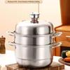 Lilang Stainless Steel Steamer & Soup Pot with Timer