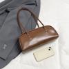 New High-end Underarm Bag Vintage Style Women's Shoulder Bag PU Commuter Tote Bag Fashion Solid Color Handbag