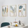 Nordic Vintage Metal Ginkgo Leaf Iron Wall Hanging Photo Frame Art Home Living Room Background Wall Decoration Accessories