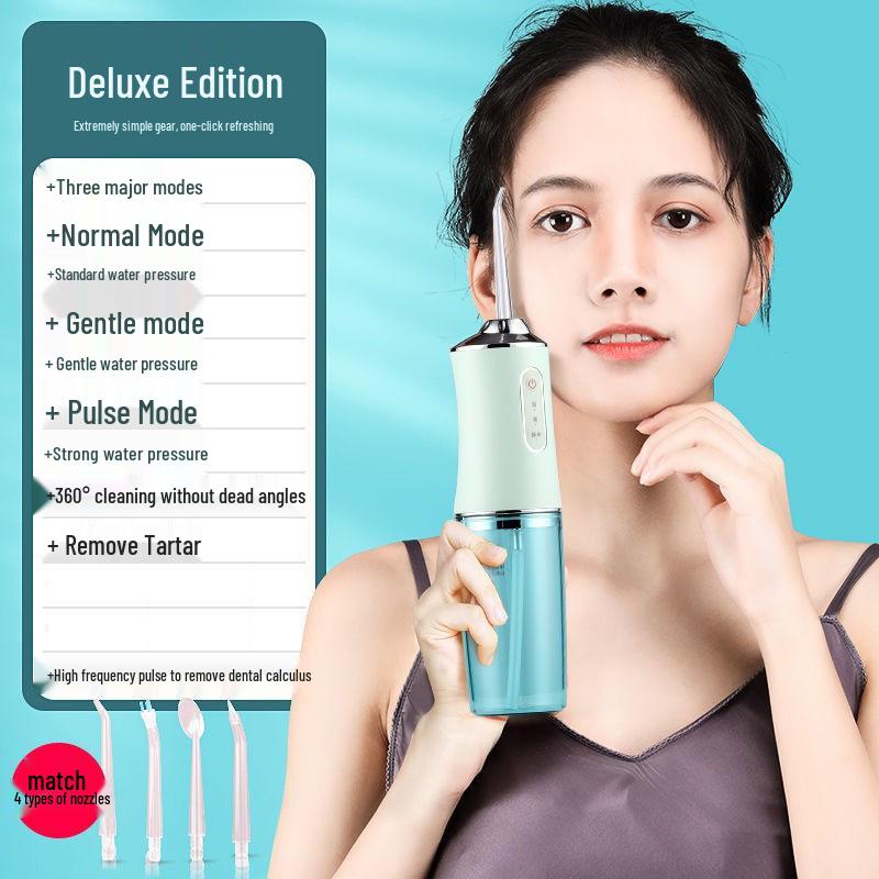 Portable Electric Oral Irrigator: Home Water Flosser for Teeth Cleaning and Gap Spraying