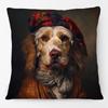 European Retro Vintage Royal Animals Portraits Leopard Panther Dog Cat Cushion Covers Sofa Pillowcase