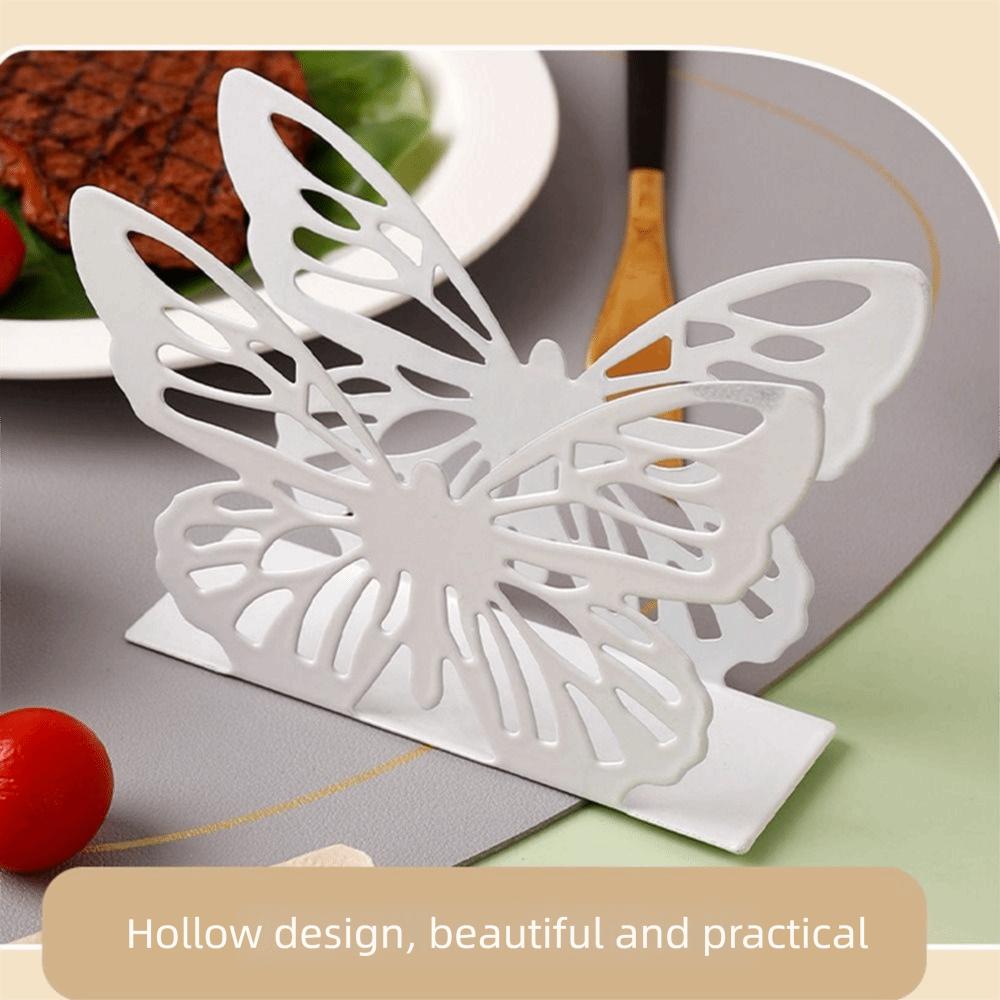 Iron Napkin Storage Butterfly Rabit Shape Tissue Dispenser Paper Towel Holder Kitchen