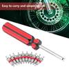 10pcs Tire Repair Tool Set Bug Critter Driver Tire Valve Core Single Head Valve