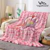 Royal Cat Love Flannel Blanket Warm Soft Halloween Christmas Couch Warm Cozy Decorative Decor Gift for All Season