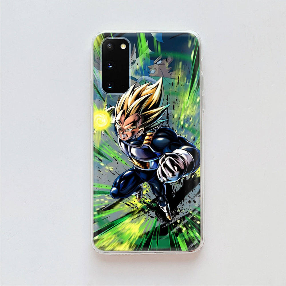 AD67 Dragon Ball Vegeta Clear Case for Samsung A04 A14 A23 A34 A54 M23 M33 M52 M53 Realme 10 9 C30S C35 C55 VIVO Y02 Y21 Y33S Y51 X80 V25 Cover