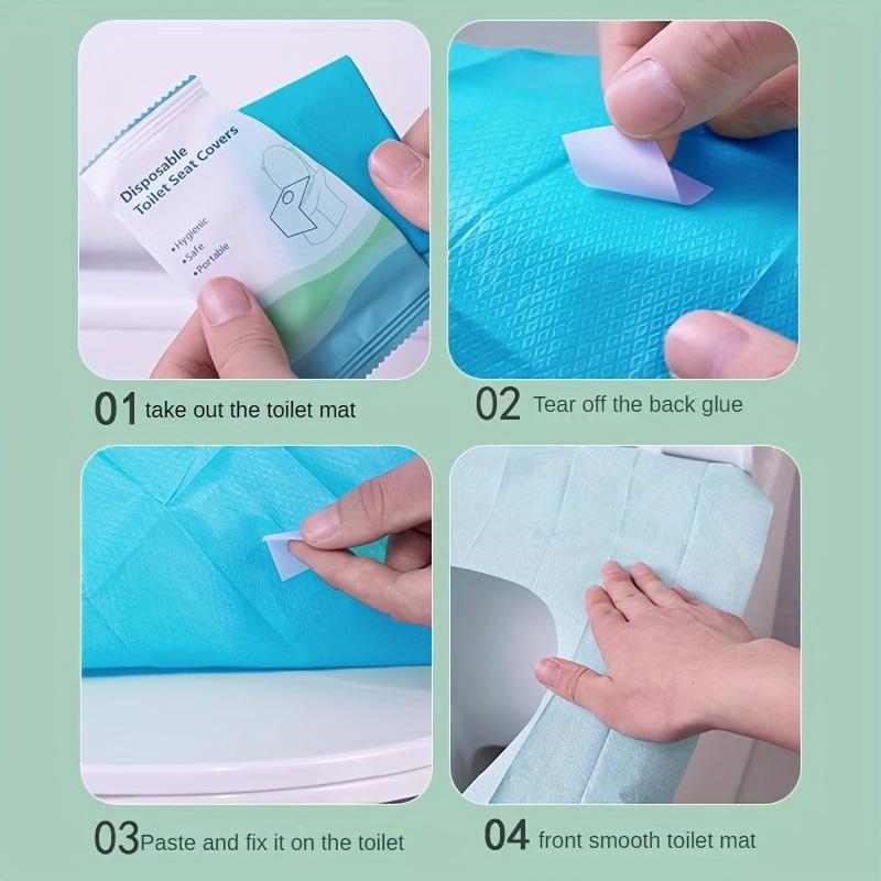 10/20pcs Disposable Toilet Mat Non-Woven Hotel Special Travel Supplies Household Thickened Maternity Stool Cushion Cover To Prevent Dirty