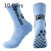 10 Pares de Meias de Futebol Masculinas Grossas para Lavar os Pés, Antiderrapantes, Absorventes de Suor, Desodorantes