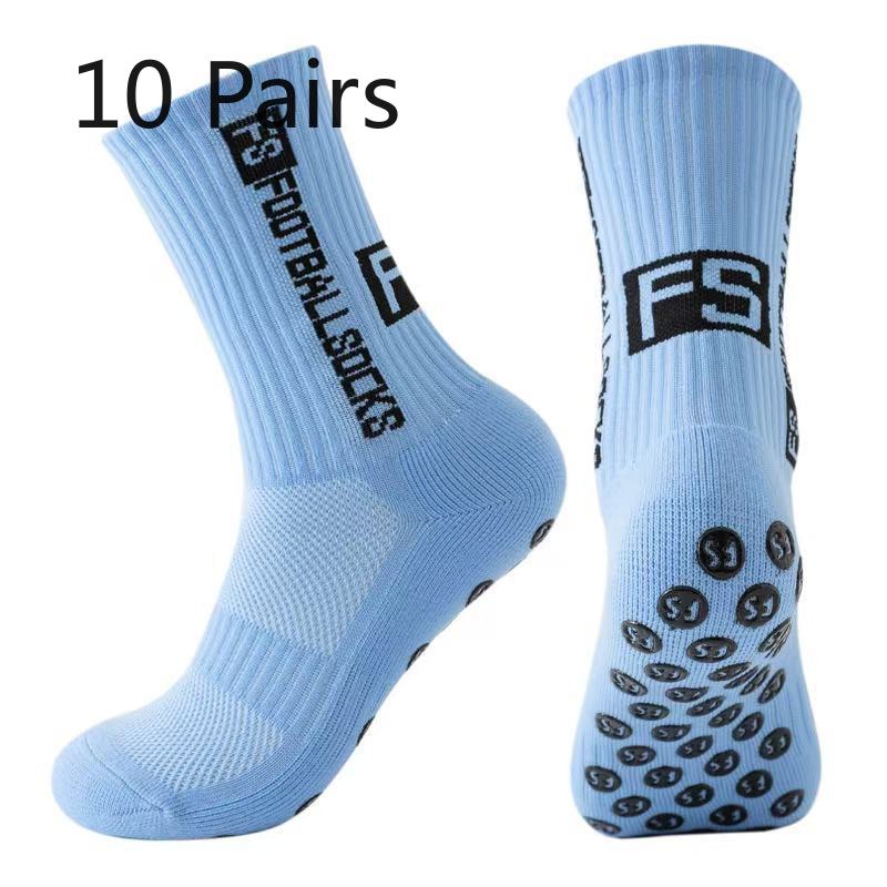10 Pares de Meias de Futebol Masculinas Grossas para Lavar os Pés, Antiderrapantes, Absorventes de Suor, Desodorantes