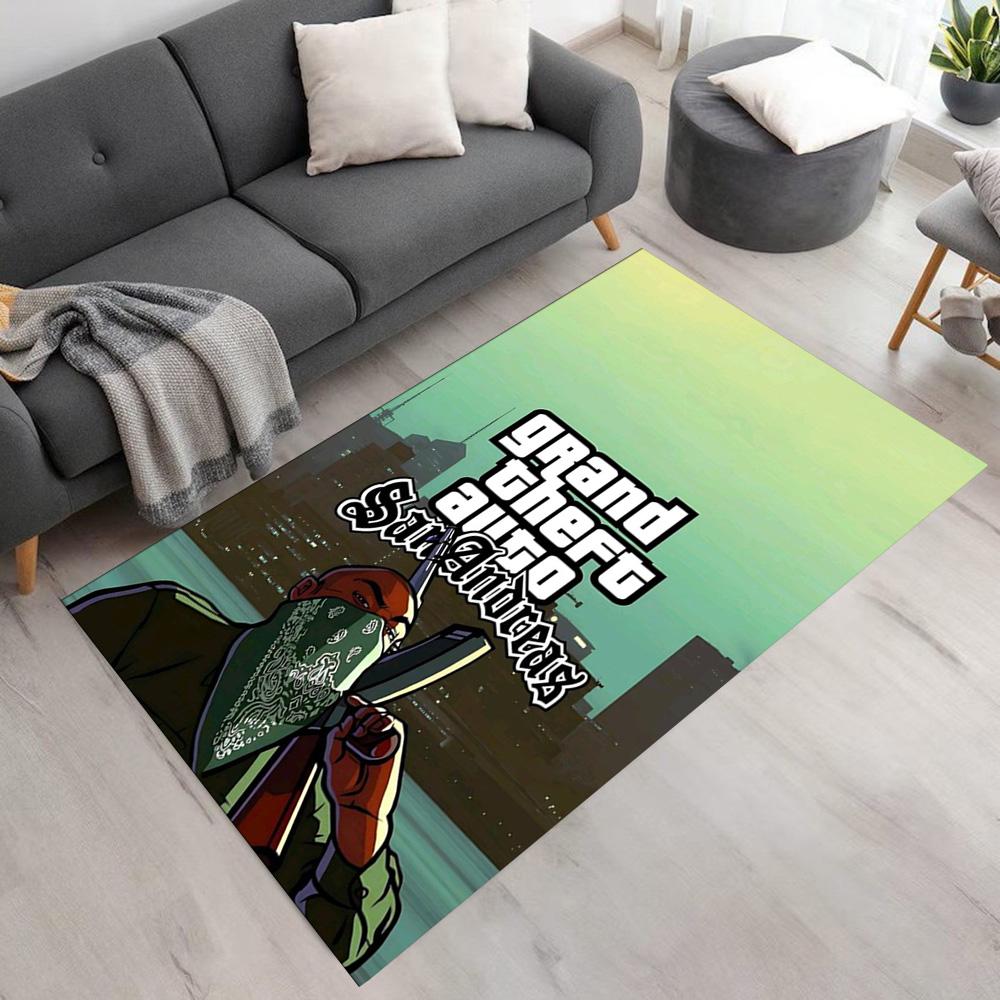 Grand Theft Auto Floor Rug Office Rug Perfect for Hallway Balcony Living Rooms Study room Anti-slip Rug Office home decor