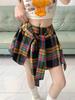 Women's Summer Plaid A-line Midi Skirt – High Street Hip Hop Jazz Dance Style