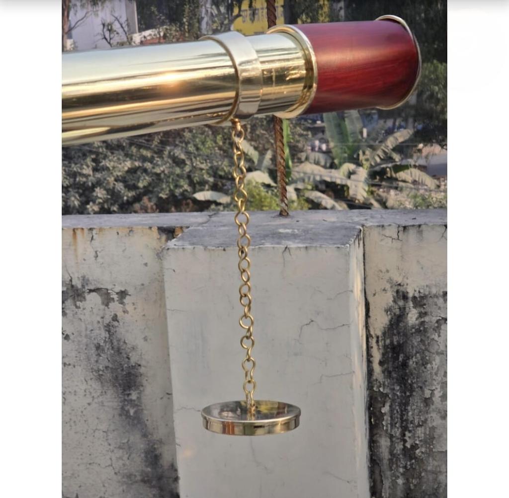 Luxury Vintage Brass Telescope with Wooden Tripod Nautical Home Decor Explorer Gift Office & Library Display
