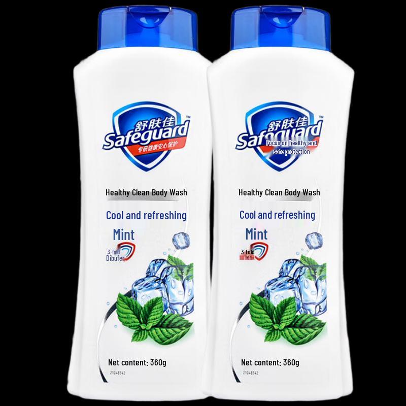 Safeguard Healthy Clean Mint Scent Body Wash, 2x360g