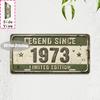 Vintage Distressed City Coordinate Year Slogan License Plate Metal Tin Sign Retro Wall Decor For Bar Cafe Home Garden