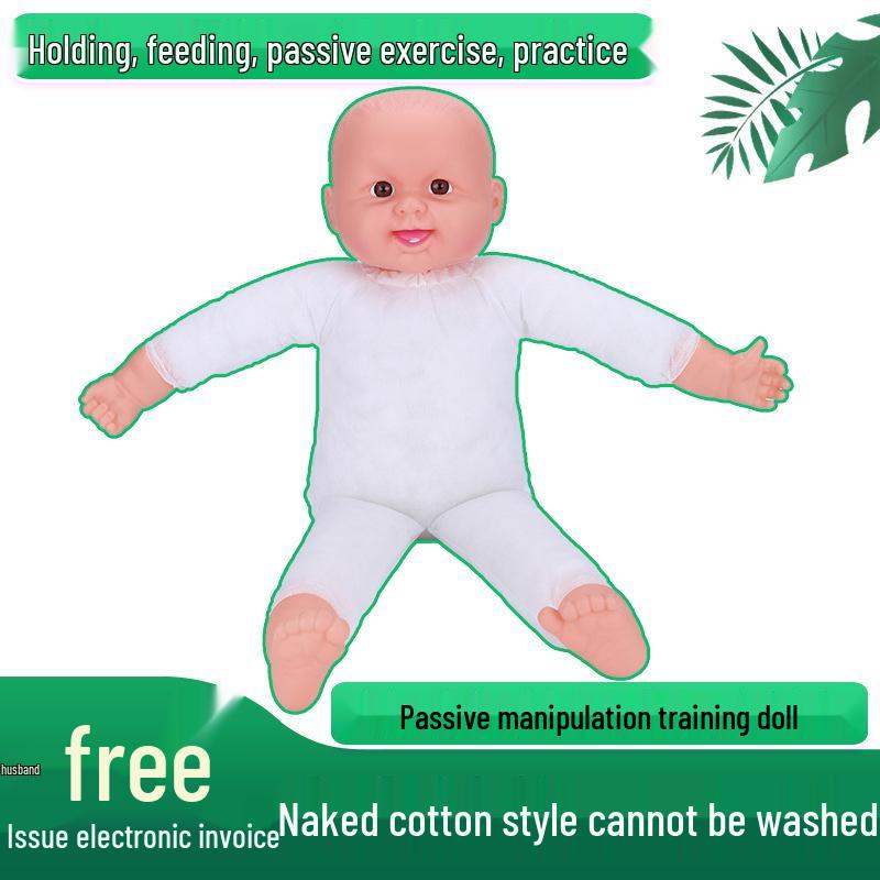 Infant Caregiver Training Simulation Doll: Vinyl Baby Model with Teaching Aids