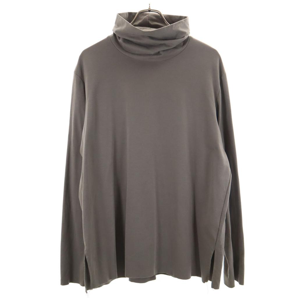 ATTACHMENT Made In Japan Long Sleeve Turtleneck Cut 2 Khaki Stretch Men's Used