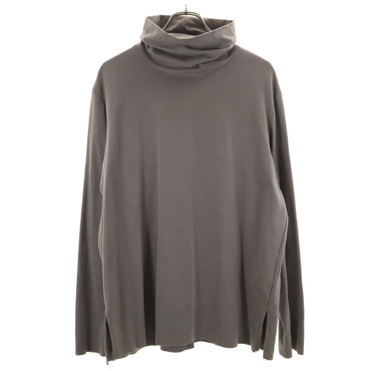 

ATTACHMENT made in Japan Long sleeve turtleneck Cut 2 Khaki stretch Men s Used