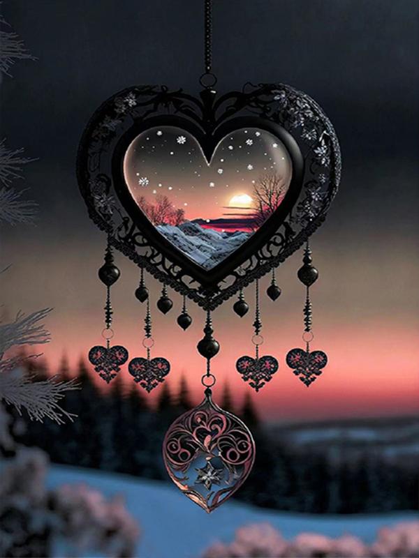 The Scenery In The Wind Chimes Personality DIY Full Drill Diamond Decorative Painting