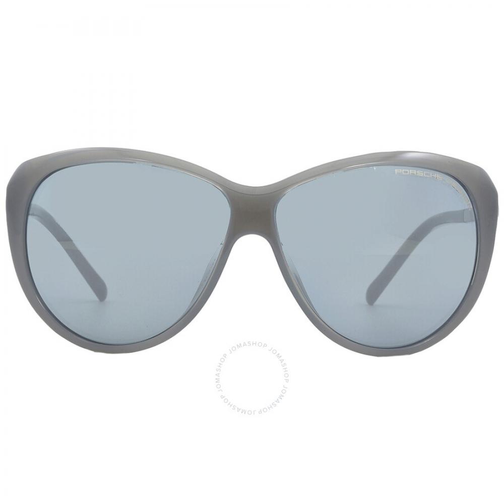 

Женские солнцезащитные очки Porsche Design синие «кошачий глаз» P8602 D 64