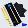 Gold 432HZ Aluminum Alloy Colored Tuning Fork with Triangle Shape.