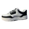 Anta Slip Resistant Shock Absorbing Lightweight Low Top Skate Shoes Women Sneakers Ivory-White Basic-Black 122338040S-4