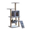 Space-Saving Cat Tree and Playstand with Thick Sisal Posts and Toys