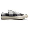 Beyond Retro x Converse Chuck 70 Low Upcycled Flannel Unisex Sneakers Black Grey Pristine A05313C