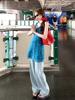 Small French Blue Floral Dress Children's Summer New Temperament Beautiful Seaside Holiday Skirt