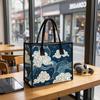 Japanese Style Cloud Tote Bag Fashion Casual Daily Handbag Large Capacity Outdoor Carry Bag for Women