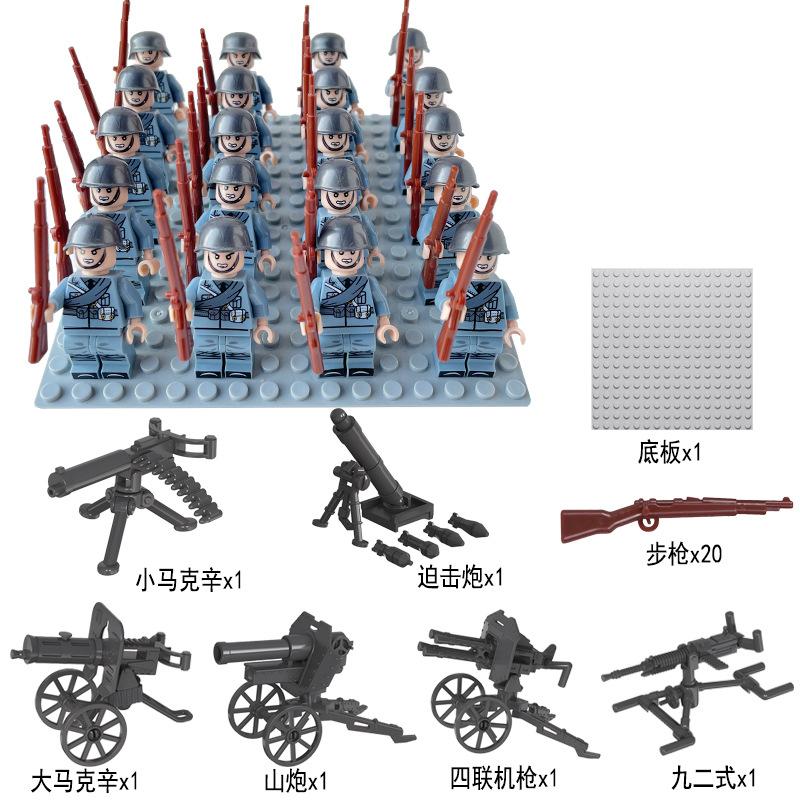 Doll Building Block Doll British Military Puzzle Assembly Toy