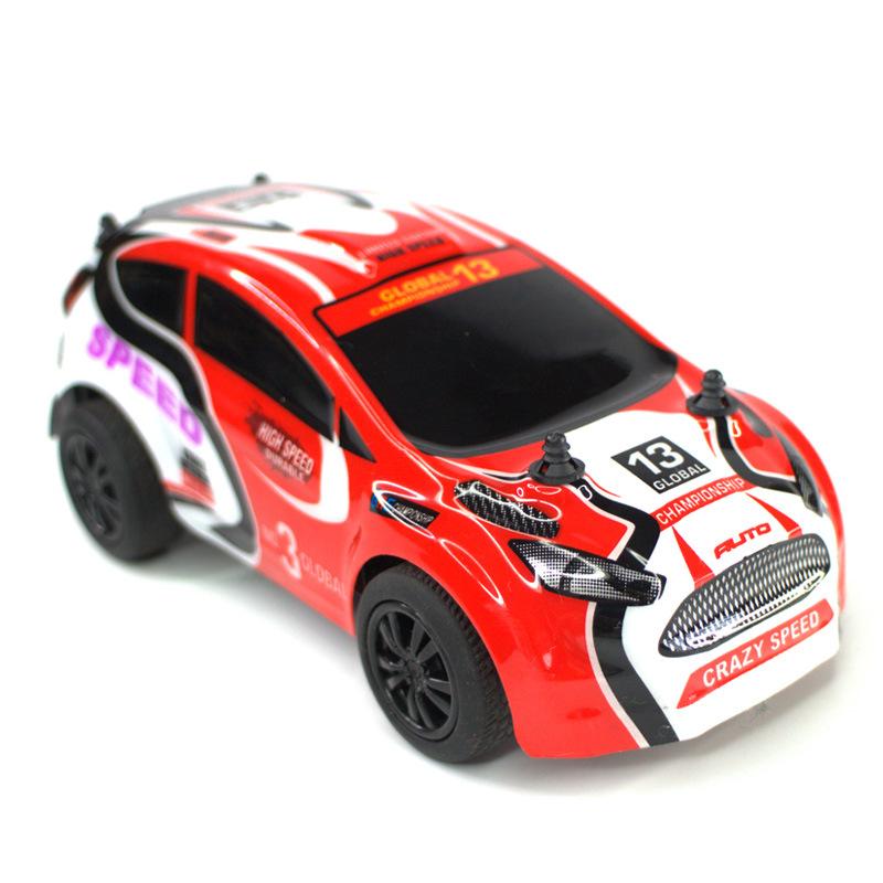

1:28 Маленький четырехсторонний автомобиль с дистанционным управлением Ford/Mini/Детский двухприводный электрический игрушечный автомобиль Mosquito Car 1 красный