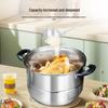 HOCUF Stainless Steel 3-Layer Steamer Pot