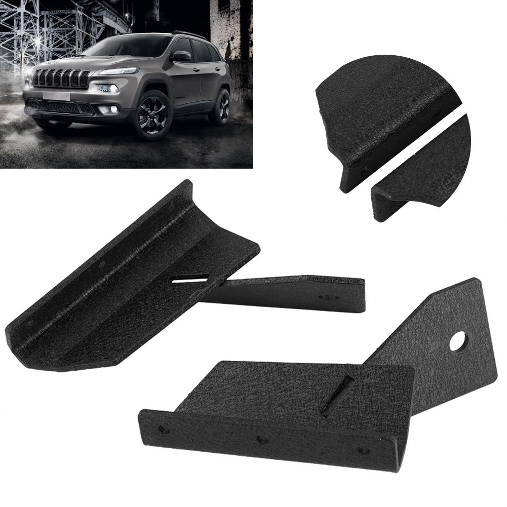 1 Pair Car A Pillar Windshield Mount LED Working Light Bar Bracket for Jeep Cherokee XJ