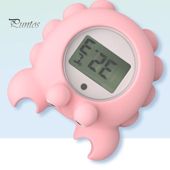Kids Bath Thermometer Cartoon Duck/Crab/Whale/Octopus Shape Water Temperature Measuring Tool Precise Measurement Waterproof Thermometer Shower