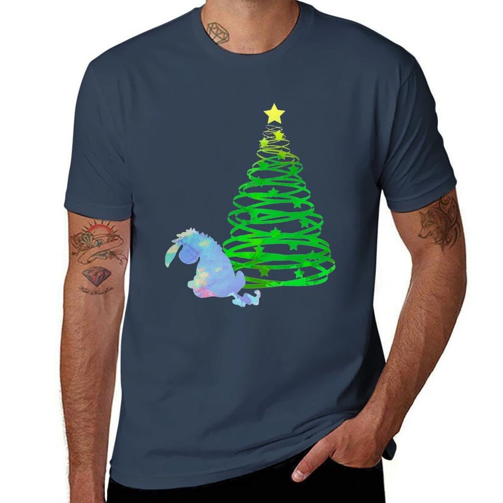 Christmas Donkey Inspired Silhouette TShirt Casual All Match Short Sleeve TShirt