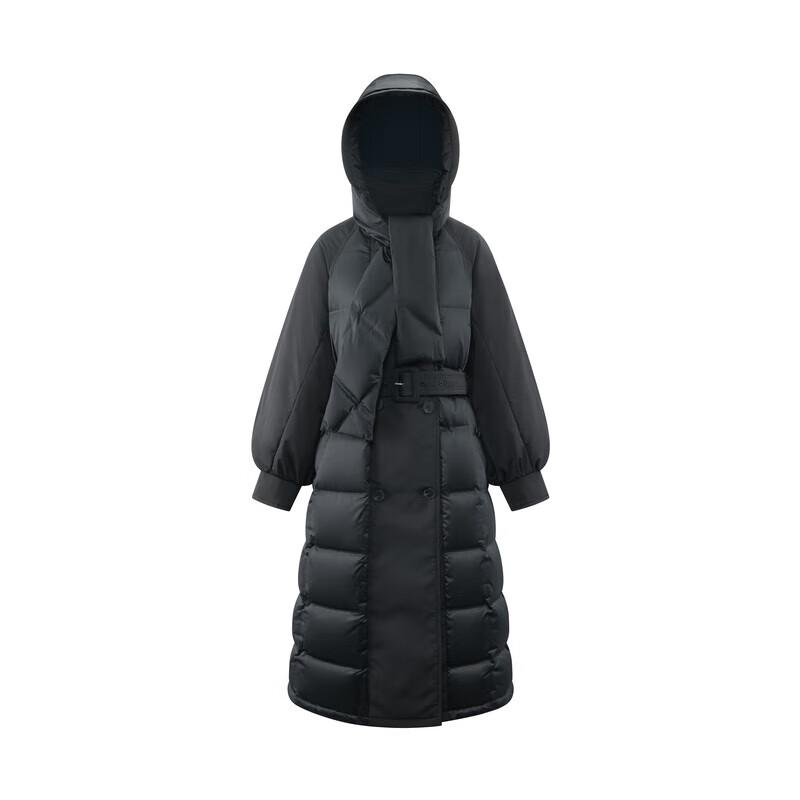 Ailolaiyi Women's Goose Down Winter Jacket with Detachable Scarf Hood