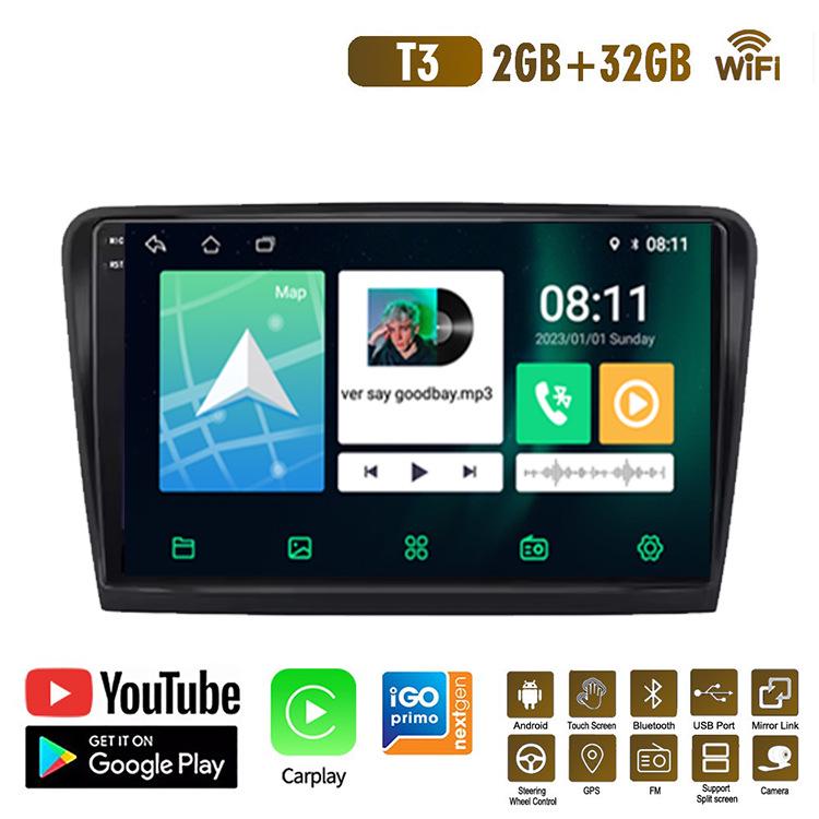 HD-навигация Android и система CarPlay для Skoda Superb 2 B6