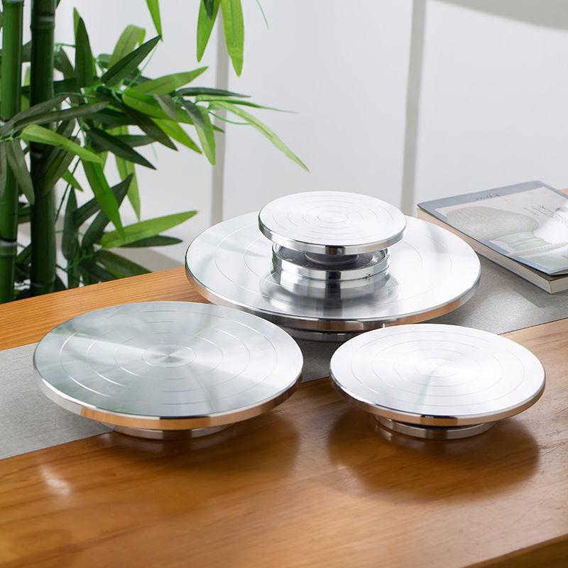 15/20/25/30cm Double Face Use Aluminum Alloy Turntable Ceramic Clay Sculpture Platform Pottery Wheel Lazy Susan Rotating Tools