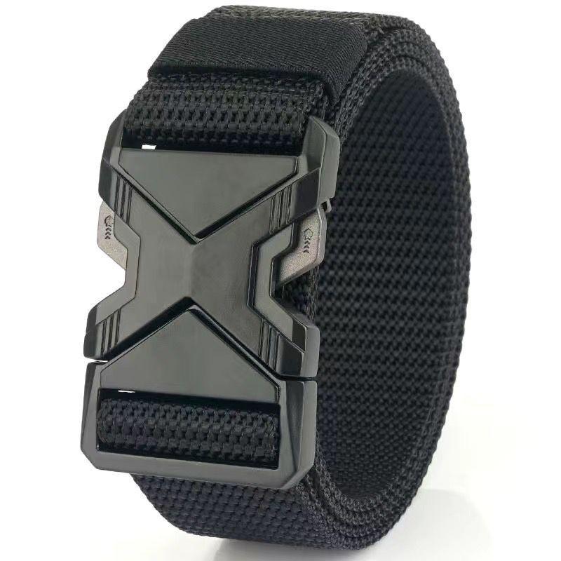 The New Men's Buckle Belt Nylon Braided Lightweight Breathable Daily Commuter Men's Belt