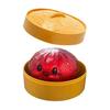 Simulation Essen Knödel Squishy Knetball Buntes Sensorisches Fidget Spielzeug mit Dampfgarer zur Stressbewältigung Heim-Schreibtisch-Dekoration Geschenk