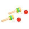 SAFIGLE Set of 2 Wooden X X Kids Skill Kids Kendama Cup Preschool Birthday Gift for Cup and Ball Versatile and Convenient Design Kendama, 12.8 3.7