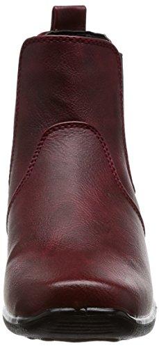 Nouvelle Vogue Relax Rain Shoes, Side Gore 365 Days Rain Short Boots, Wine, Size 23 cm