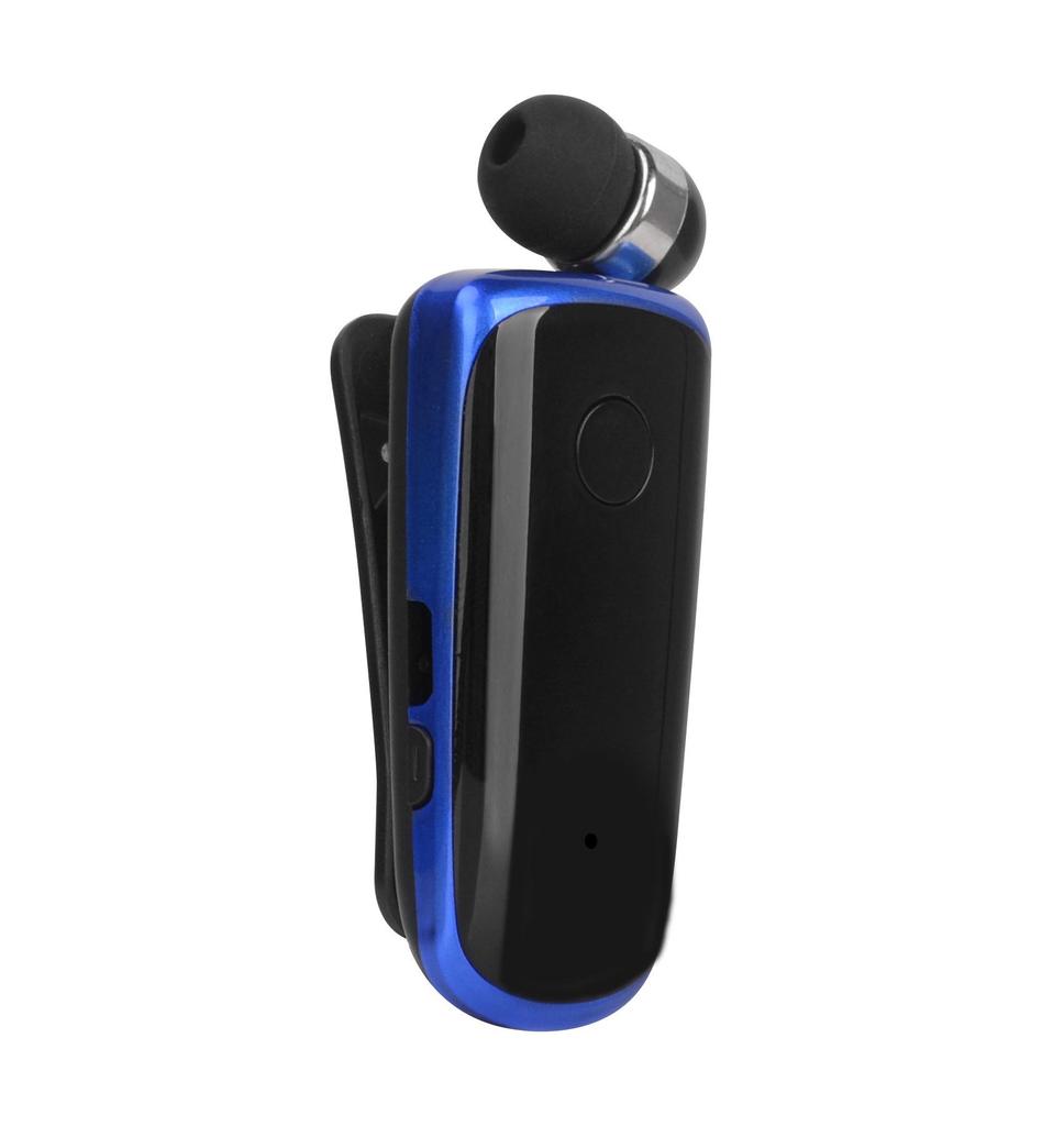 Bluetooth Wired Headset with Ultra-Long Battery, Single Ear, In-Ear Design, Vibration Alert, and Retractable for Business Calls.